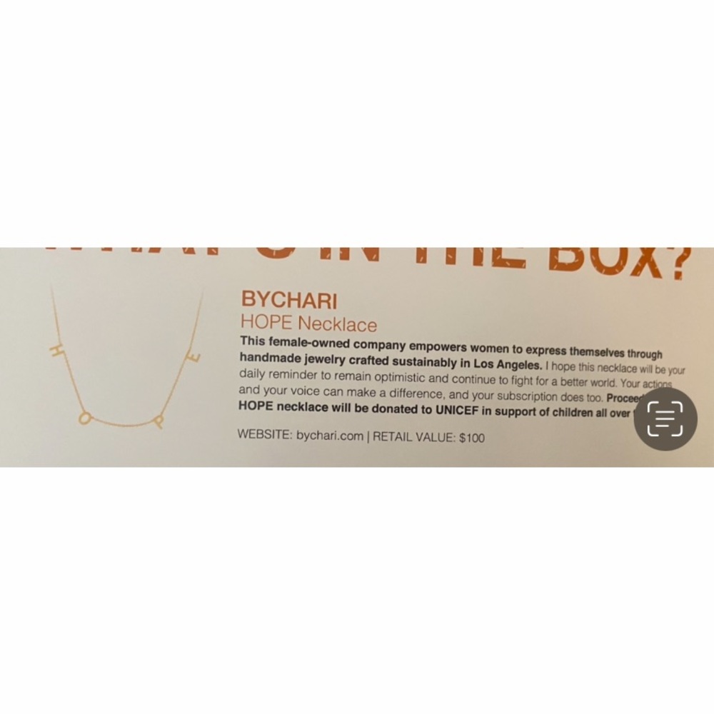 Bychari hope necklace - Picture 2 of 2